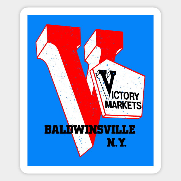 Victory Market Former Baldwinsville NY Grocery Store Logo Magnet by MatchbookGraphics